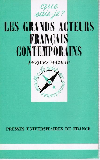 Book cover: Les Grands Acteurs français contemporains