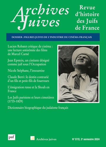 Couverture du livre : Figures juives de l'industrie du cinéma français