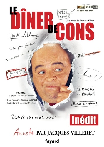 Book cover: Le dîner de cons par Jacques Villeret