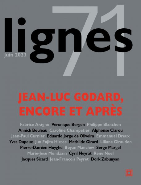 Book cover: Jean-Luc Godard, encore et après