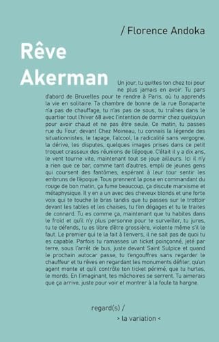 Book cover: Rêve Akerman