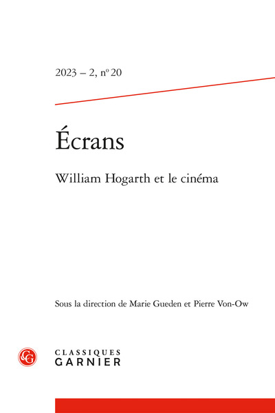 Book cover: William Hogarth et le cinéma