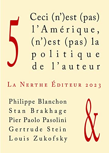 Book cover: Ceci (n')est (pas) l'Amérique, (n')est (pas) la politique de l'auteur 5