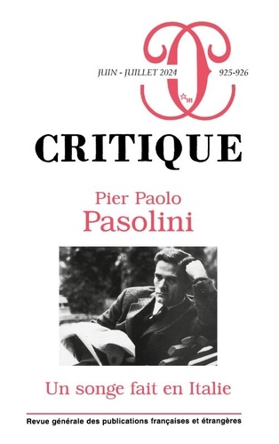 Book cover: Pier Paolo Pasolini - Un songe fait en Italie