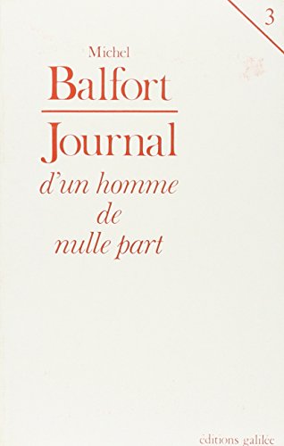 Book cover: Journal d'un homme de nulle part - 3