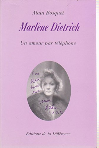 Couverture du livre : Marlène Dietrich - un amour par téléphone