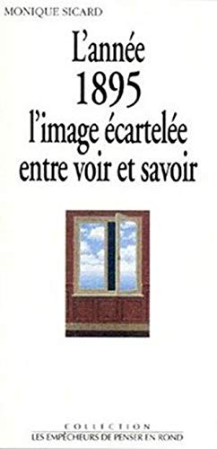 Book cover: Année 1895, l'image écartelée entre voir et savoir