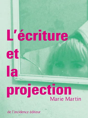 Book cover: L'Écriture et la projection