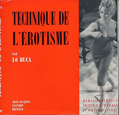 Book cover: Technique de l'érotisme