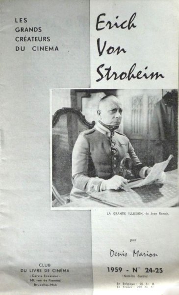 Couverture du livre : Erich Von Stroheim