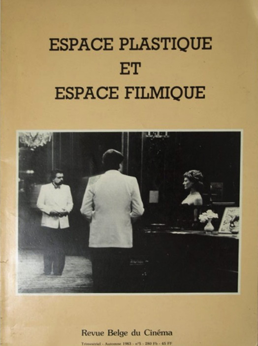 Book cover: Espace plastique et espace filmique