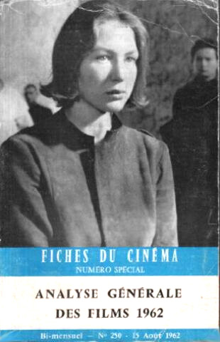 Book cover: Analyse générale des films 1962