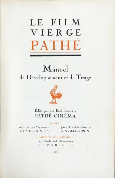 Book cover: Le Film vierge Pathé