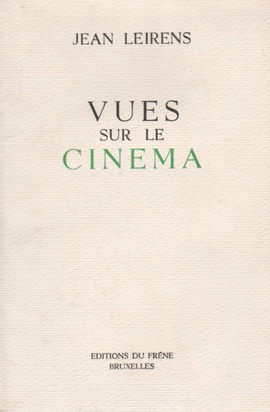 Book cover: Vues sur le cinéma