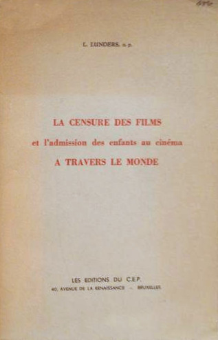 Book cover: La censure des films et l'admission des enfants au cinéma à travers le monde