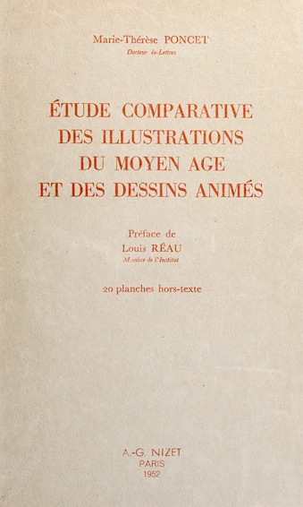 Book cover: Etude comparative des illustrations du Moyen-Âge et des dessins animés