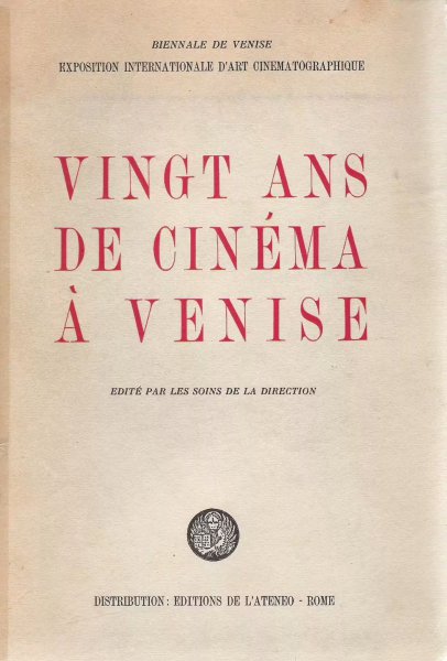 Couverture du livre : Vingt ans de cinéma à Venise