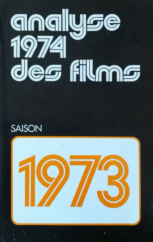 Book cover: Analyse 1974 des films - saison 1973