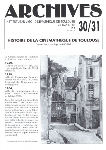 Book cover: Histoire de la cinémathèque de Toulouse