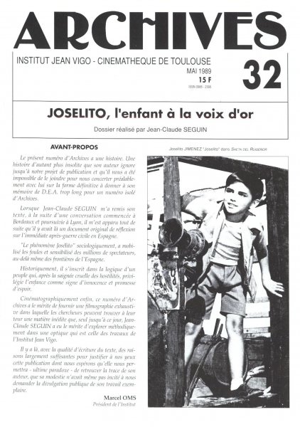 Book cover: Joselito, l'enfant à la voix d'or