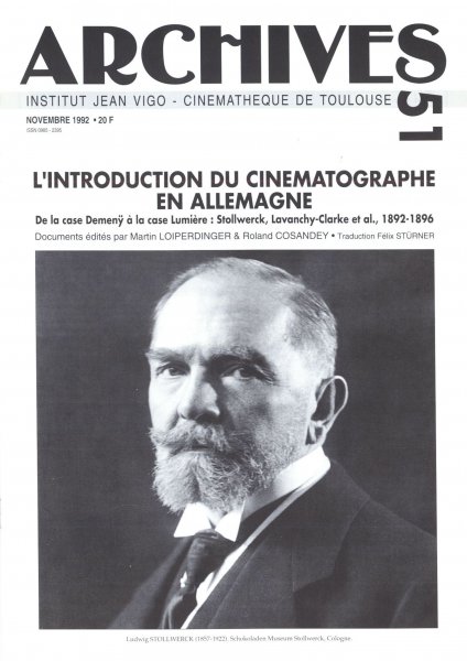 Book cover: L'introduction du cinématographe en Allemagne