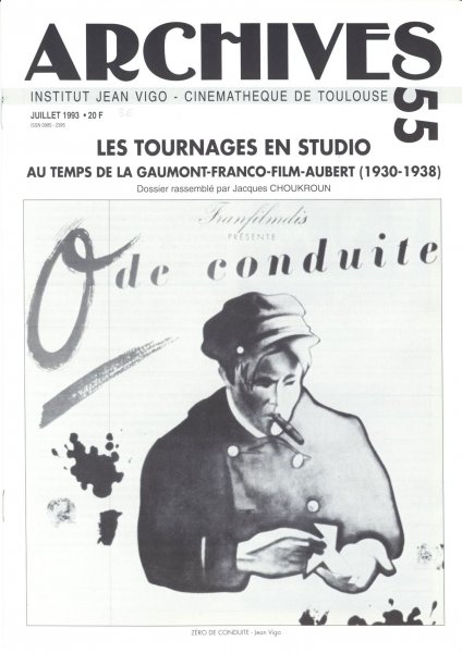 Couverture du livre : Les tournages en studio au temps de la Gaumont-Franco-Film-Aubert (1930-1938)