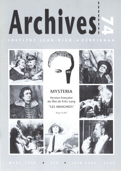 Book cover: Mysteria - Version française du film de Fritz Lang 