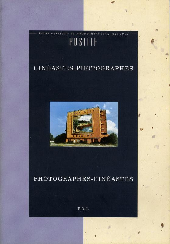 Book cover: Cinéastes-photographes - photographes-cinéastes