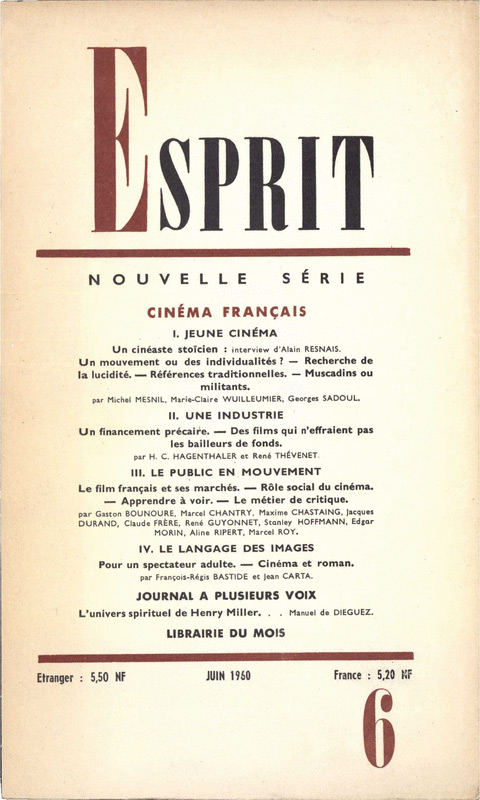 Book cover: Cinéma français