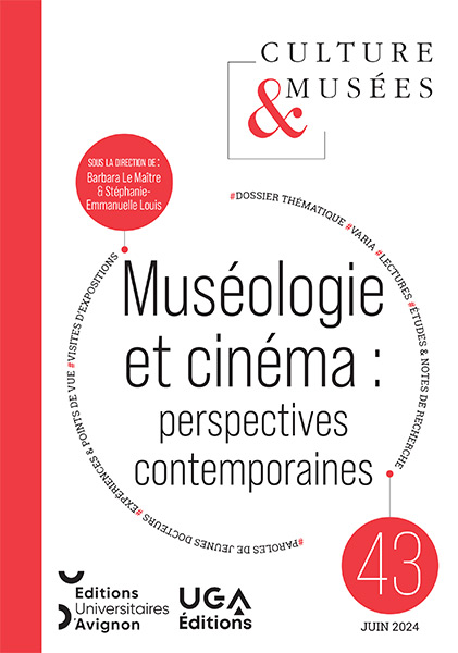 Couverture du livre : Muséologie et cinéma - perspectives contemporaines