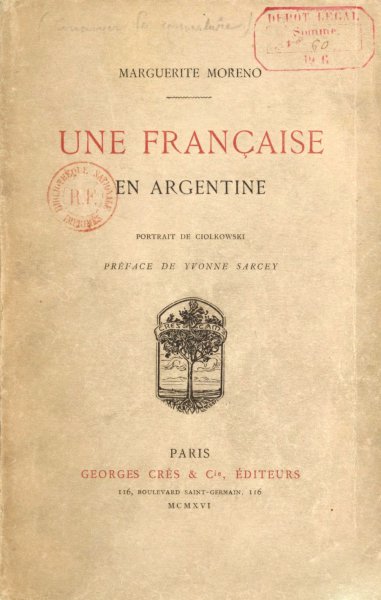 Book cover: Une française en Argentine - portrait de Ciolkowski