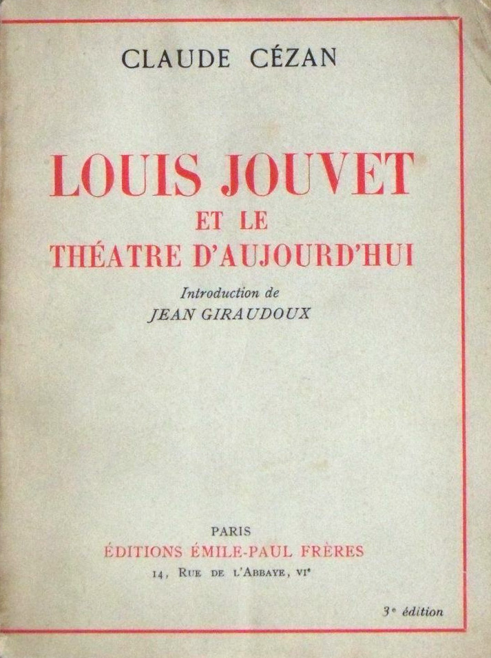 Book cover: Louis Jouvet et le théâtre d'aujourd'hui