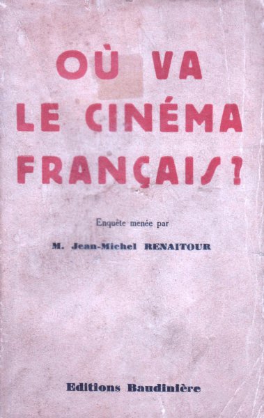 Book cover: Où va le cinéma français ?