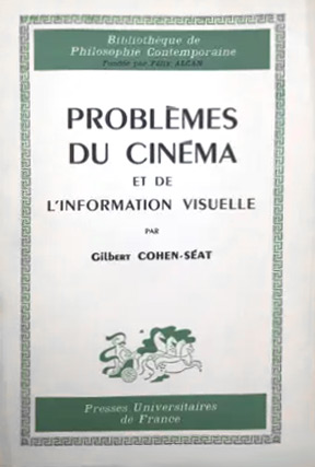 Book cover: Problèmes du cinéma et de l'information visuelle