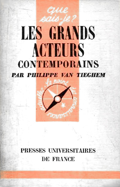 Couverture du livre : Les Grands Acteurs contemporains - (1900-1960)