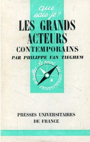 Couverture du livre : Les Grands Acteurs contemporains - (1900-1963)