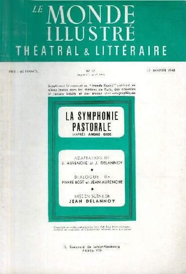 Book cover: La Symphonie pastorale