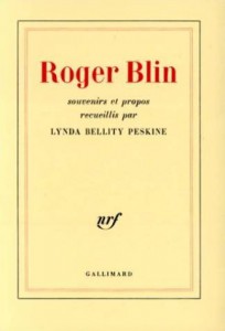 Cover of the book Souvenirs et propos by Roger Blin and Linda Bellity Peskine