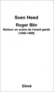 Couverture du livre Roger Blin par Sven Heed