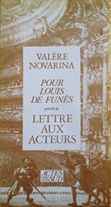 Couverture du livre Pour Louis de Funès par Valère Novarina