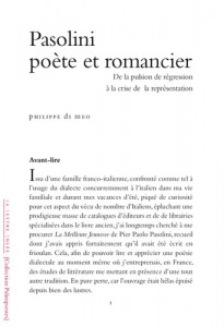 Cover of the book Pasolini poète et romancier by Philippe Di Meo