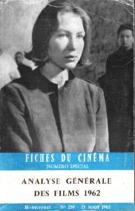 Couverture du livre Analyse générale des films 1962 par Collectif