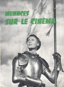 Couverture du livre Menaces sur le cinéma par Collectif