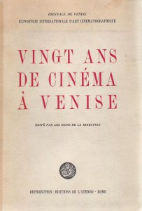 Couverture du livre Vingt ans de cinéma à Venise par Collectif