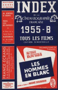 Couverture du livre Index de la Cinématographie française 1955 B par Collectif