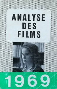 Couverture du livre Analyse des films 1969 par Collectif