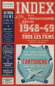 Couverture du livre Index de la Cinématographie française 1948-1949 par Collectif